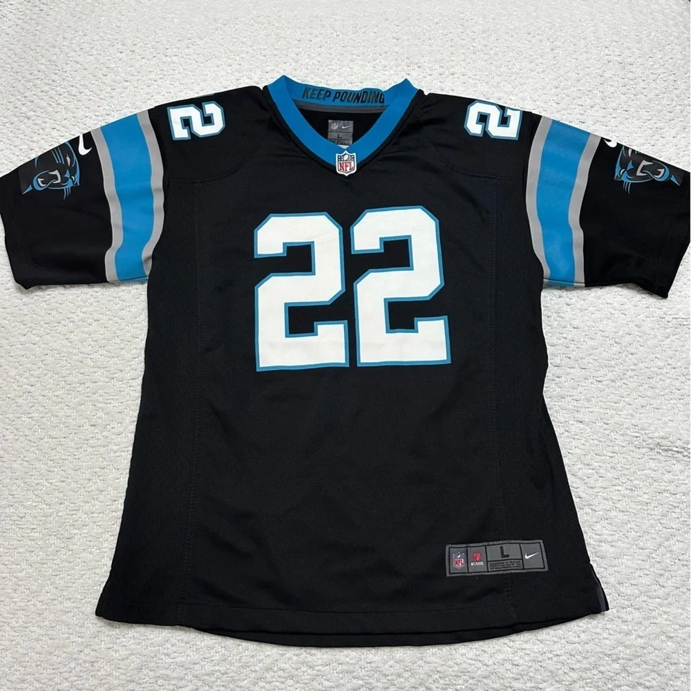 NFL Nike Christian McCaffrey #22 Carolina Panthers Jersey Youth Large (14/16)